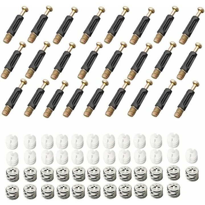 25 db bütykös csatlakozó készlet, 40 mm, 15 mm, 11x11x6 mm, rozsdamentes acél