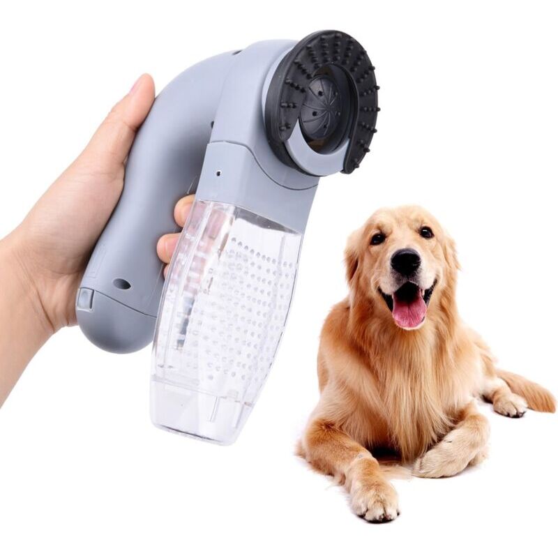 Aspirator portabil pentru par de animale, cu cutie de depozitare, 19x11x6cm, fara fir