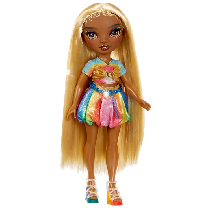 Rainbow High Hair Chalk & Style Meline baba, többszínű, 28 cm
