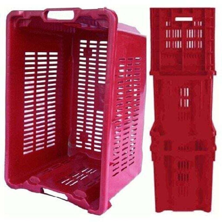 Gyümölcs- és zöldségtároló doboz, 52x42x29cm, nagy sűrűségű polietilén, 245 liter