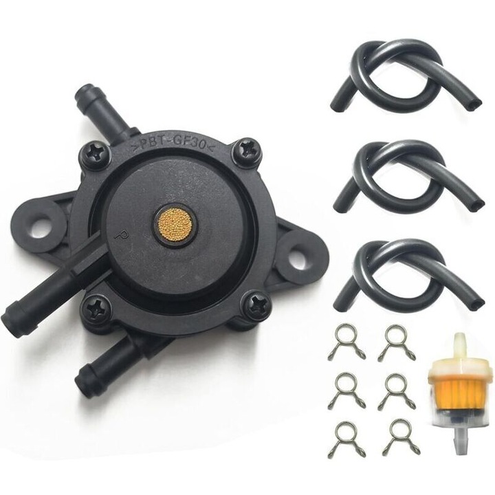 Üzemanyagpumpa szűrővel és olajcsővel, 20 cm, 1/4", Kohler 17HP-25HP, Briggs & Stratton, John Deere, Kawasaki motorokhoz