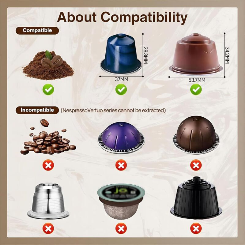 Espressor portabil 3-in-1 92SZOO-K02212603231366, compatibil capsule mici/mari si cafea macinata, incarcare USB-C, 12V, incalzire rapida 4–6 min, negru