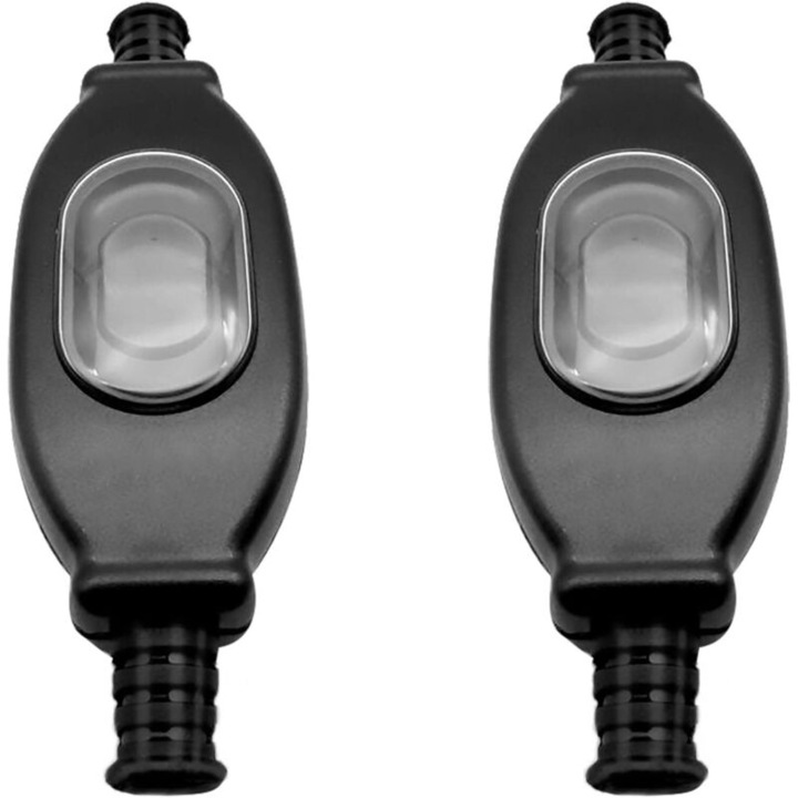 Intrerupatoare pentru cablu, set de 2 bucati, 250V, impermeabile, IP65, pentru lampi si aparate electrice