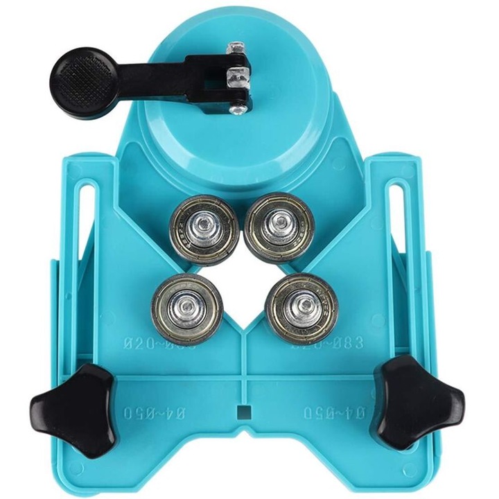 Ghid de gaurire pentru bormasina, set, plastic, deschidere ajustabila 4x80mm, pentru gresie, marmura, sticla, granit