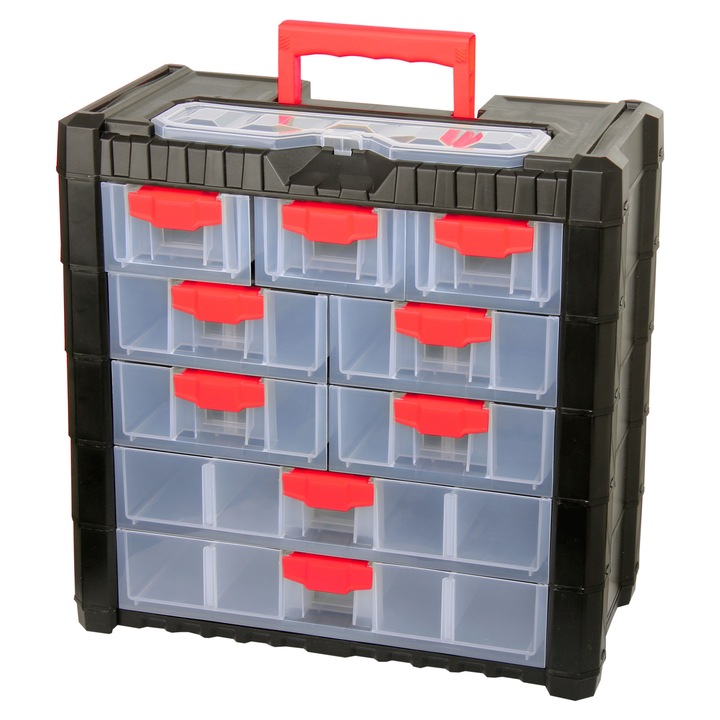Rendszerező Proline 22 rekeszes, 392x200x400mm, fogantyúval