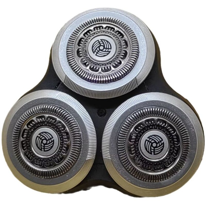 Teljes cserefej Philips Norelco elektromos borotvákhoz, SH90 modell, rozsdamentes acél pengék, 1 fej és 1 kefe készlet, ezüst