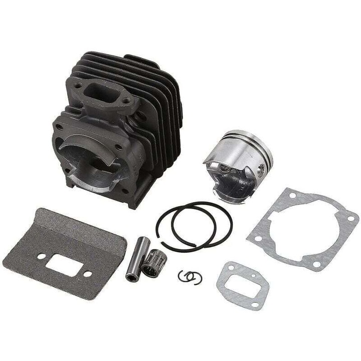 Kit asamblare piston 44mm 52cc, cilindru metalic, 1 cilindru, argintiu