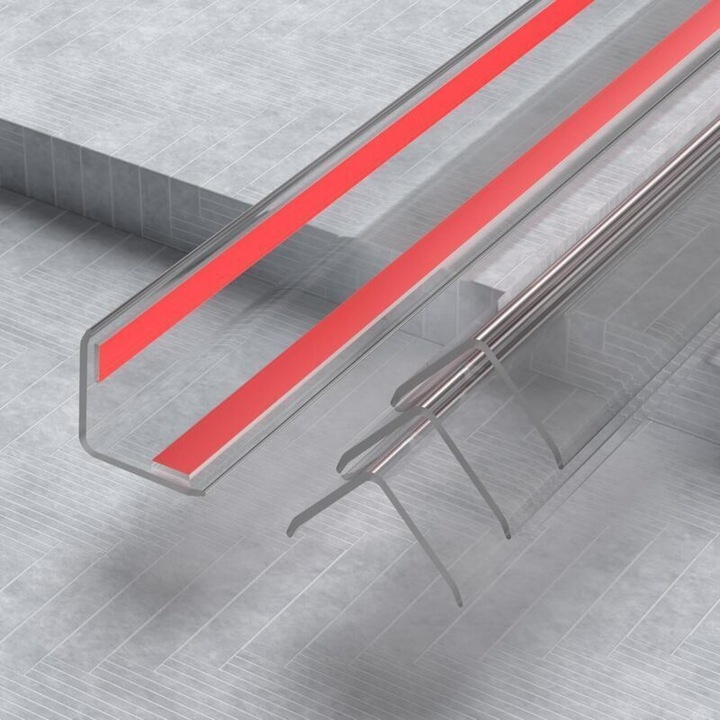 Protector colturi transparent, autoadeziv, 100x2.5cm, 1 bucata, material elastic, rezistent la apa