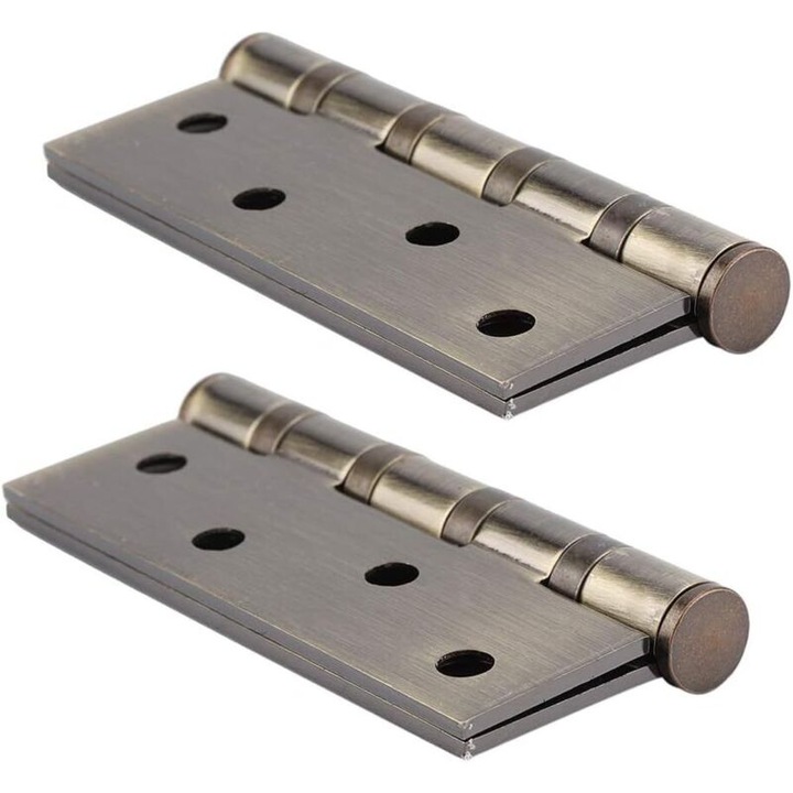 Balamale din inox, 3mm grosime, set pentru usi din lemn, 104x45x14mm