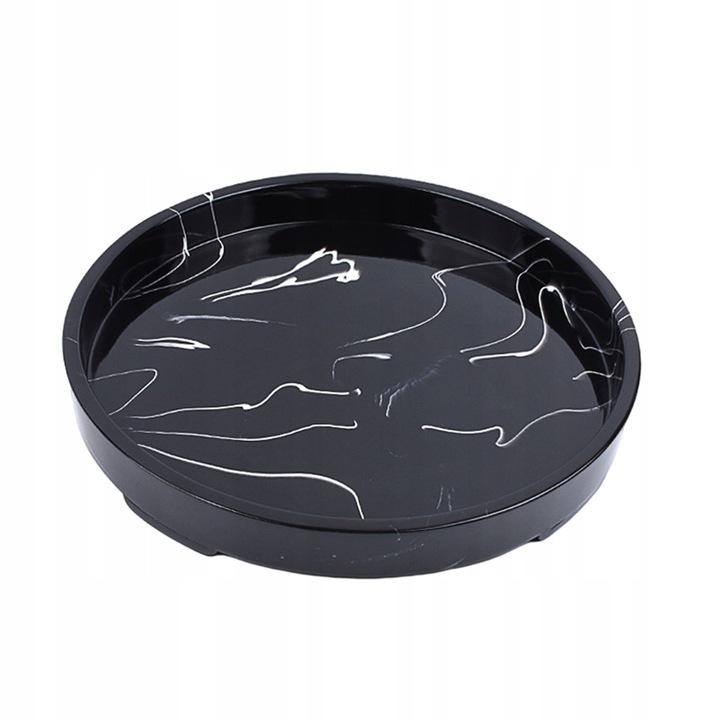 Taca de servire din bambus cu manere, 45,5x32x4,5cm, naturala, 1 bucata