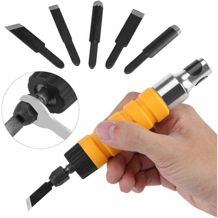 Електрическа пила, 5 ножчета, 1 ключ, 25 000 вибрации в минута