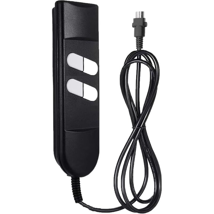 Comutator manual pentru scaun de masaj, 4 butoane, cablu 1.56m, design compact