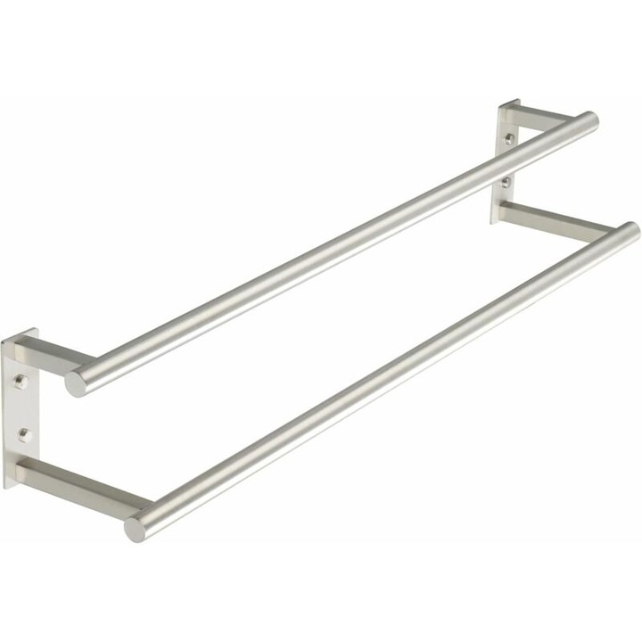 Suport prosoape de baie, 63.5cm, inox, finisaj periat