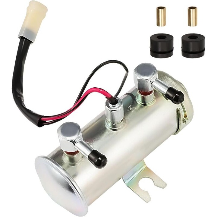 Pompa electrica de combustibil 12V, auto-primare, pentru motoare cu carburator, dimensiuni compacte