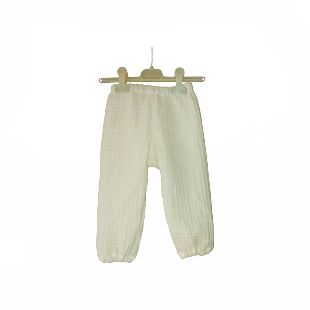 Pantaloni copii - Pantaloni lungi Muselina Ivory, Copii 12-18 Luni, Marime 86 cm, 2603-4MA-PCE Ivory, Albatex Home