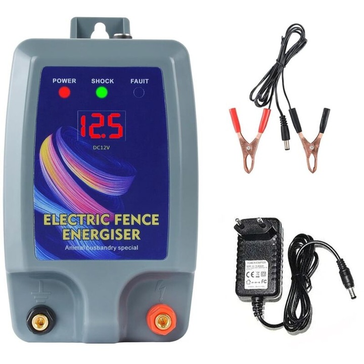 Incarcator electric pentru garduri, 2J, impermeabil, 10KM, pentru animale mari