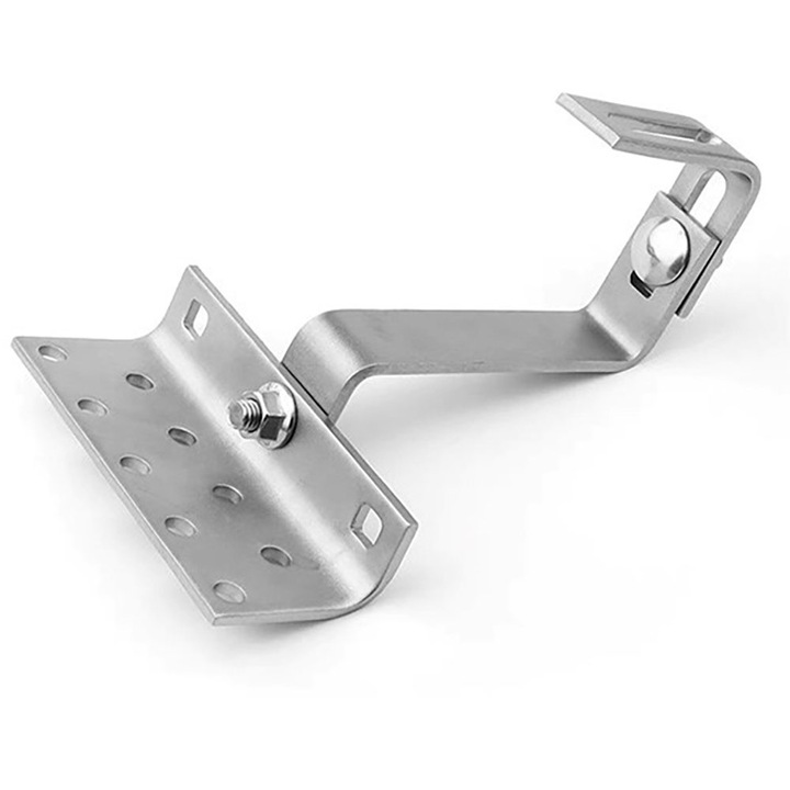 Carlige de acoperis reglabile Bituxx din otel inoxidabil, set de 40, pentru montarea panourilor fotovoltaice