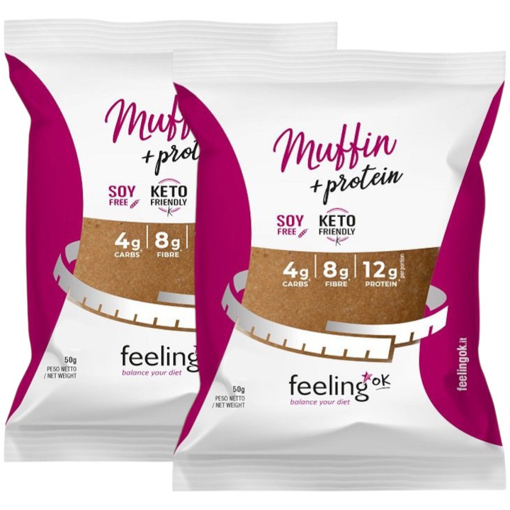 Briosa Low-Carb, keto, fara zahar, FeelingOK, 50g x 2