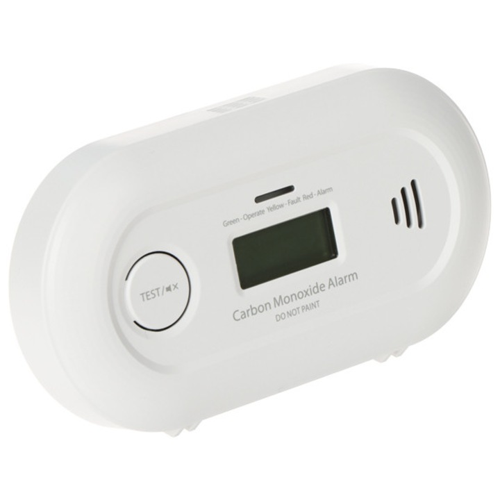 Detector de monoxid de carbon ATLO-CD21M, alimentare cu baterie, display LCD, montare pe perete sau utilizare libera