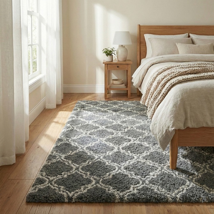 Covor shaggy Strado DECOR, multicolor, 200x300cm, 35mm grosime, antiderapant