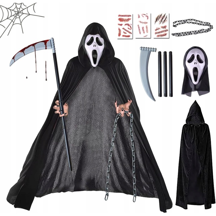 Costum, set complet, multicolor, pentru adulti si copii