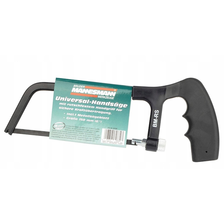 Ръчен трион Bruder Mannesmann 15 см, ергономичен, за дърво, метал и пластмаса, пълен комплект