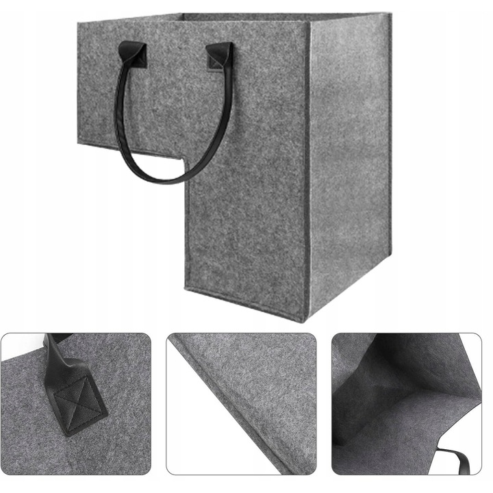 Cos de depozitare pentru scari, design L, 10l, gri