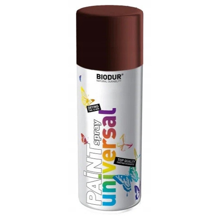 12 db Biodur Bordó Színű Spray Festék Készlet 400 ml fémre