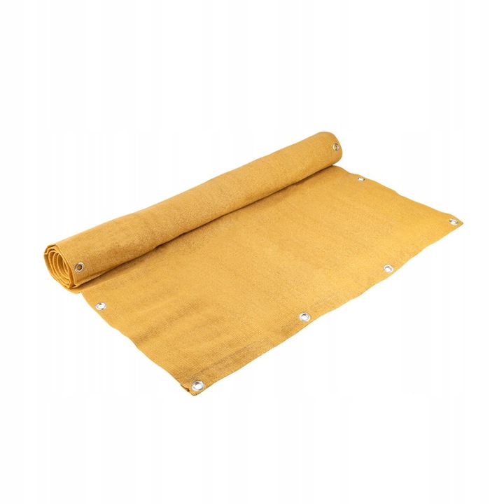 Paravan protecție balcon, Grindi, GOB-1, PVC rezistent, 90x500 cm, bej