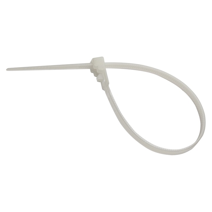 Колие за многократна употреба Strohm, бяло, 250x7x6 мм, комплект 50 броя