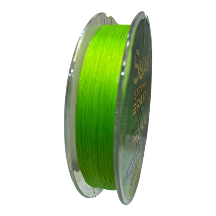 Fir textil Smax Strong Braid PE X8, 0.06mm, 4kg, 150m, verde, 8 fire, rezistenta mare, spinning rapitori