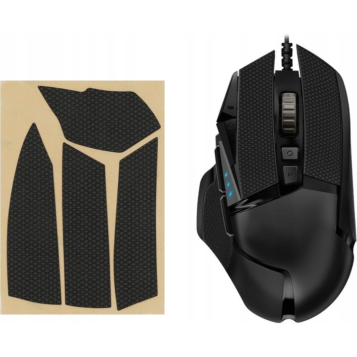 Kwmobile egérvédelem, csúszásgátló szalag, texturált design, 0,5 cm, Logitech G502-höz