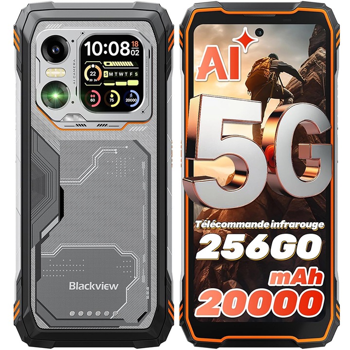 Telefon mobil Blackview A95 Dual SIM, 128GB, 8GB RAM, 4G, Blue