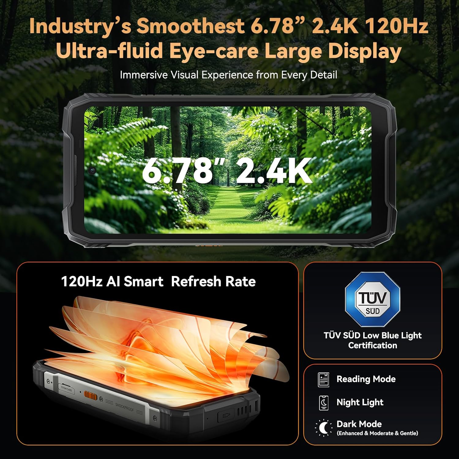 Telefon mobil Blackview Xplore 1, 5G, 20.000mAh, 256GB, Negru, 6.78"