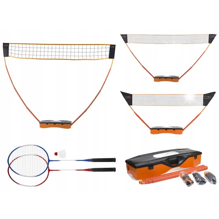 Nils sportpálya készlet, 3 az 1-ben, többszínű, 224x302cm, 155x320cm, 100x250cm