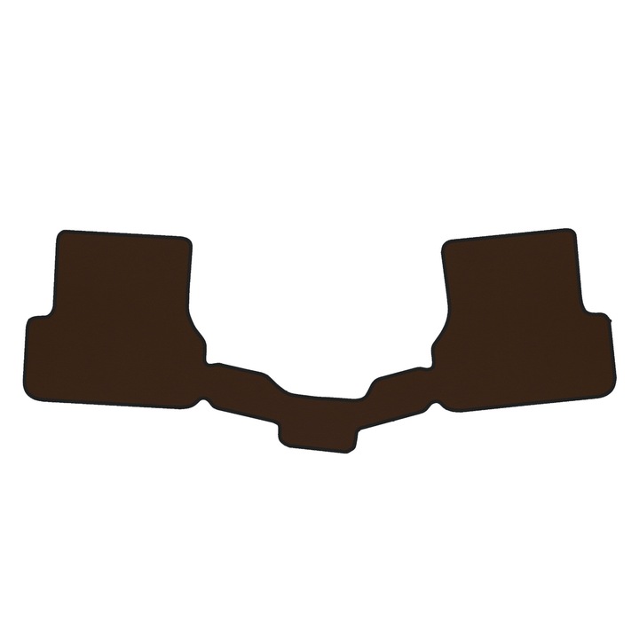 Auto Covorase podea - spate completa, F-CORE, pentru AUDI A6 (C7) 03.11-12.17, Sedan, Kombi, Maro