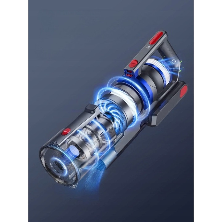 Aspirator vertical BuTure JR500, 450W, 3 moduri de aspirare, 1,2L, albastru