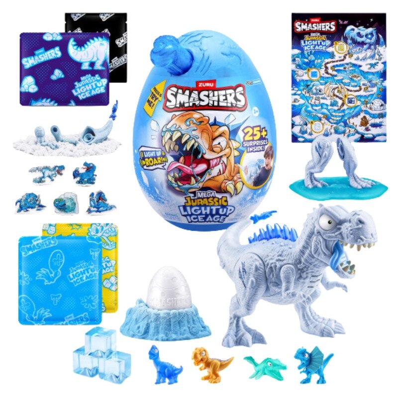 Ice Age Set Set Figurine Interactiva Smashers, Jurassic Ice Age, Multicolor, Pentru ...
