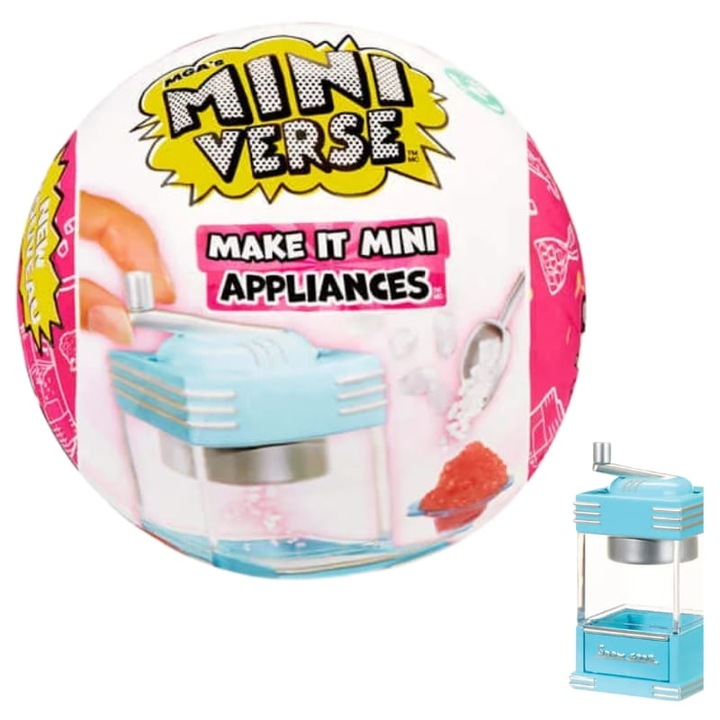 Ренде за лед, MGA, бяло, комплект аксесоари за играчки, 10 см