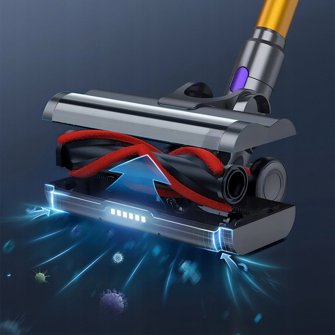 Aspirator vertical Laresar Elite 3, 450W, 1.5L, 2.2kg, cu filtru HEPA, set complet