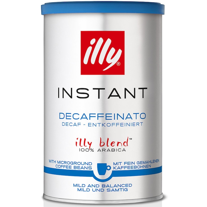 Cafea solubila, illy Decaffeinato 95 g
