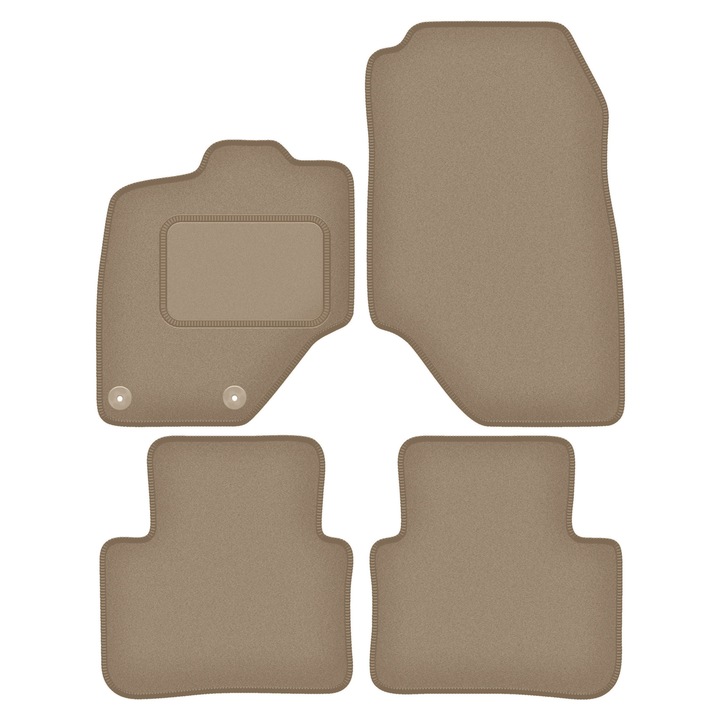 Set covorase auto Wielganizator, bej, 2400 g/m, pentru Peugeot 3008 III PHEV (2024-)