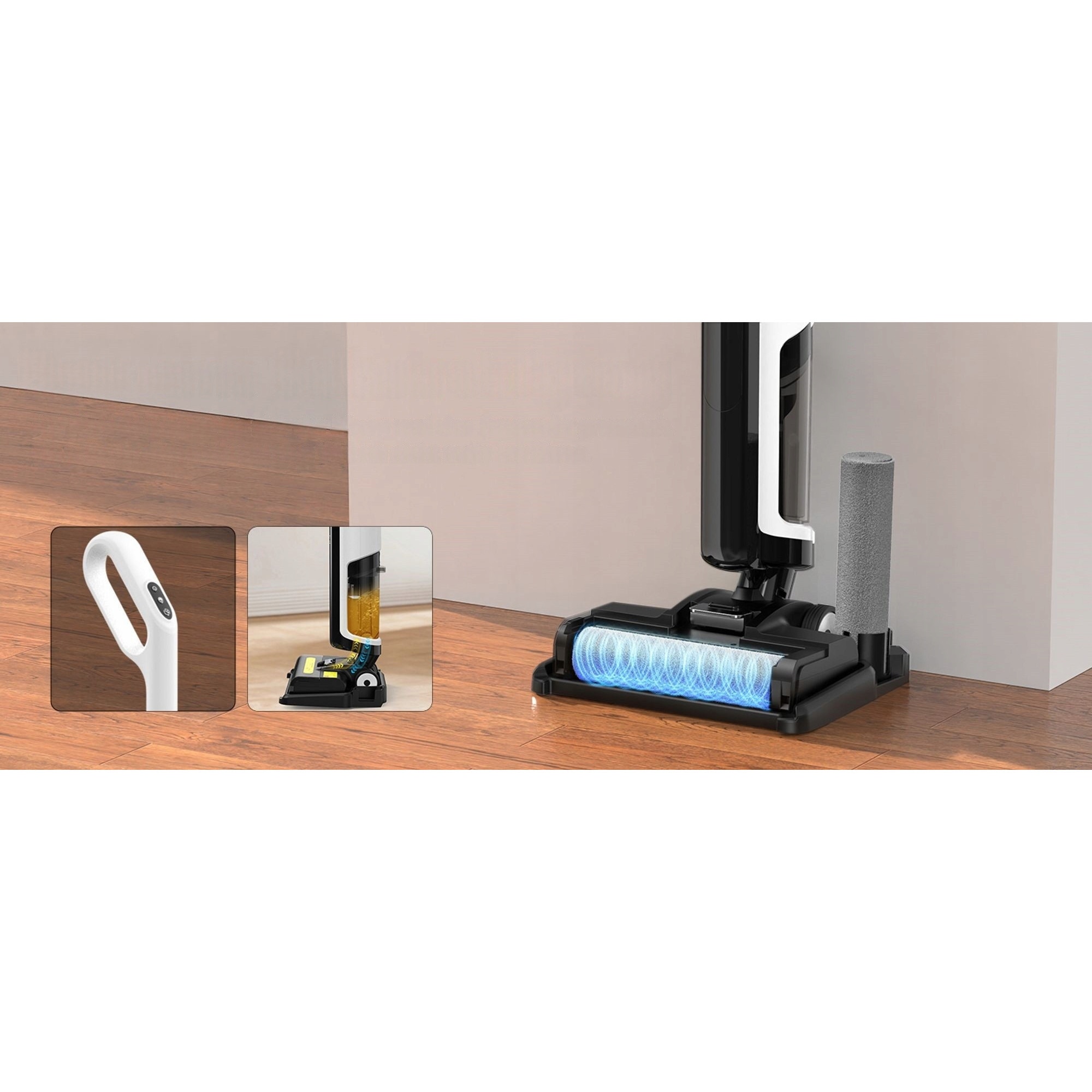 Aspirator vertical Redkey W12 SE, auto-curatare, 2L, negru