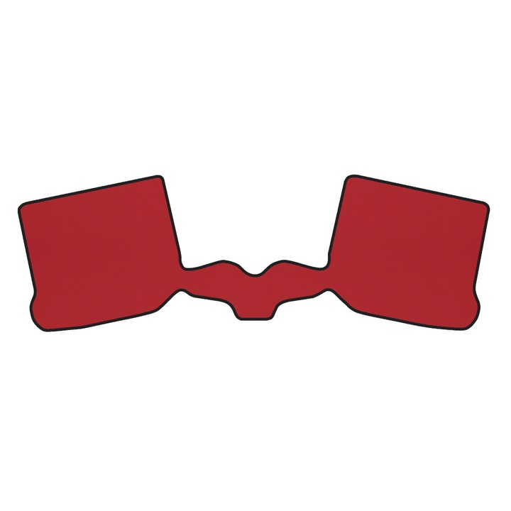 Auto Covorase podea - spate completa, F-CORE, pentru VOLKSWAGEN NEW BEETLE 01.98-09.11, Hatchback, Rosu