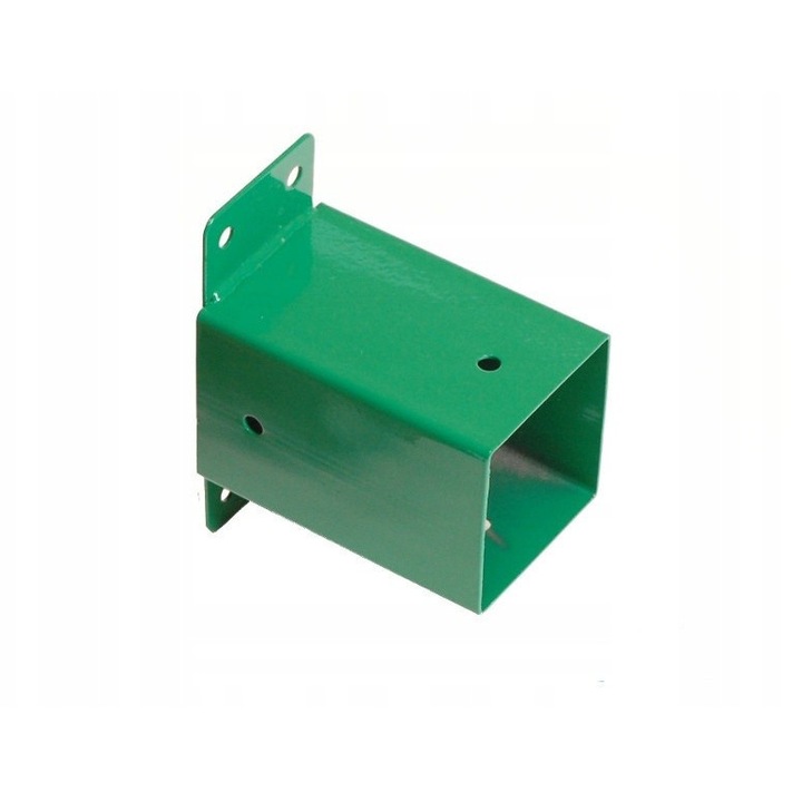 Conector Perete Grinda Patrata, Grindi GHSK, Otel Vopsit, Verde, 90x90mm