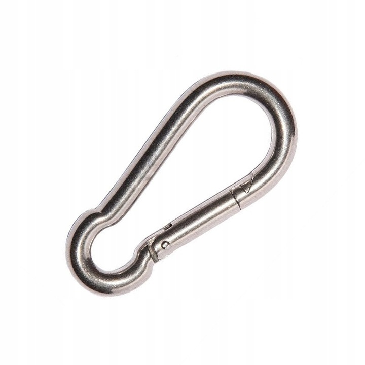 Carabiniera ZNG, Grindi, 8x4x0.8 cm, otel, argintiu