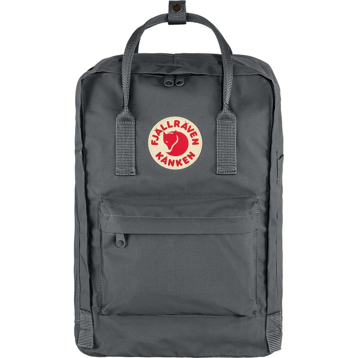 Rucsac Fjallraven Kanken Laptop 15, gri, 40x28x16cm, 18L