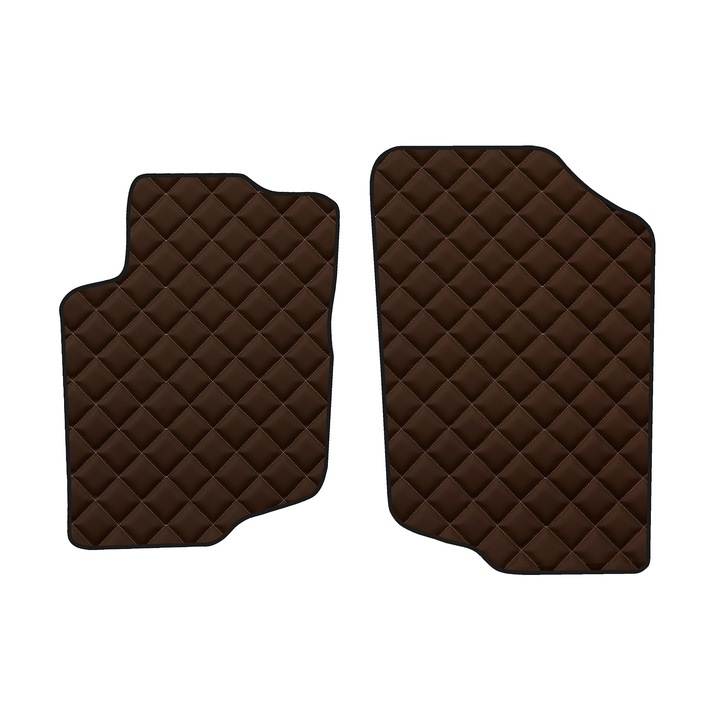 Auto Covorase podea - fata, F-CORE, pentru PEUGEOT 207 02.06-12.12, Kombi, Hatchback, Maro