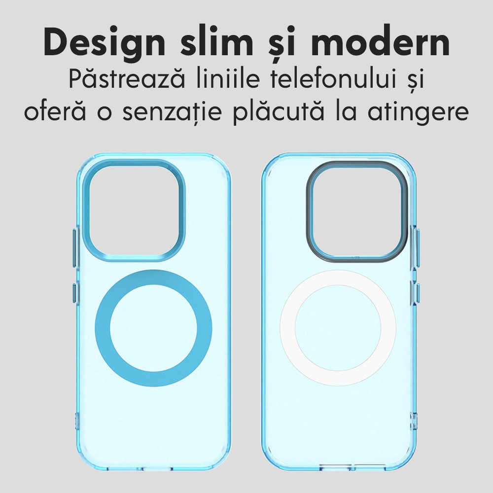 Husa pentru Xiaomi 17 DaDen® CandyCase MagSafe, Antisoc, Incarcare wireless, Butoane protejate, Albastru
