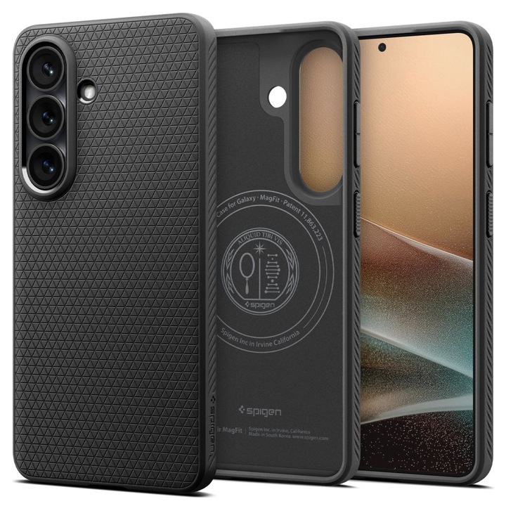 Husa pentru Samsung Galaxy S26 Spigen Liquid Air MagSafe, Incarcare wireless, Calitate Premium, Negru